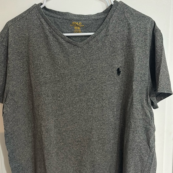 Men’s polo by Ralph Lauren size medium, dark Heather Gray - Picture 1 of 3